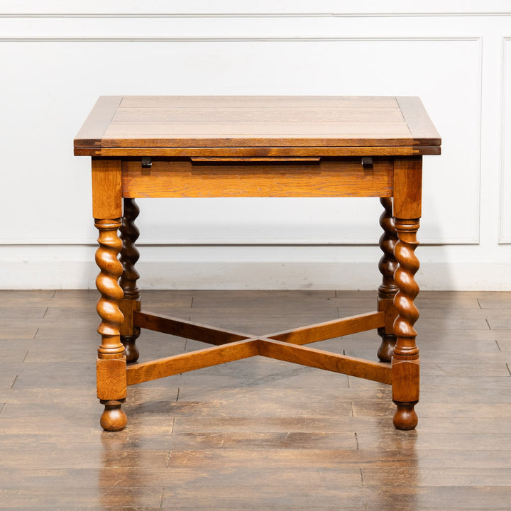 英国伝統の装飾のツイストレッグが華やか ドローリーフ 伸長式ダイニングテーブル /26A