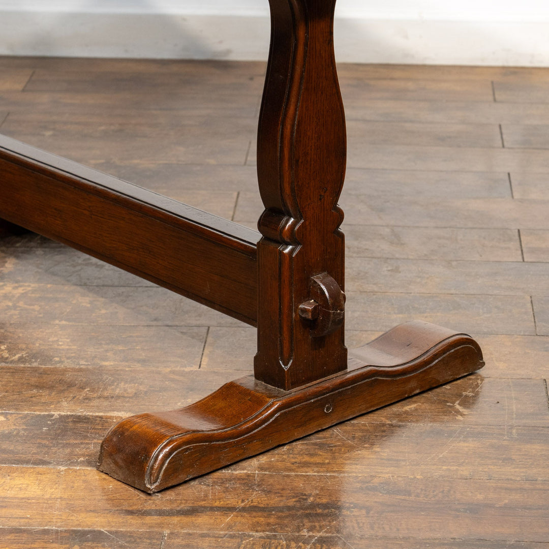 横に長いスクエア天板が珍しい オーク ドロップリーフテーブル /26A