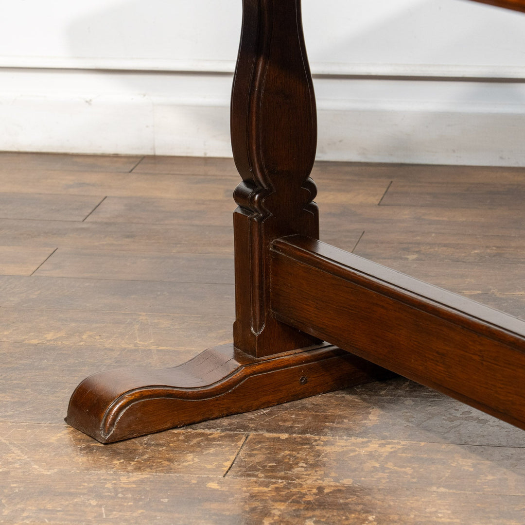 横に長いスクエア天板が珍しい オーク ドロップリーフテーブル /26A