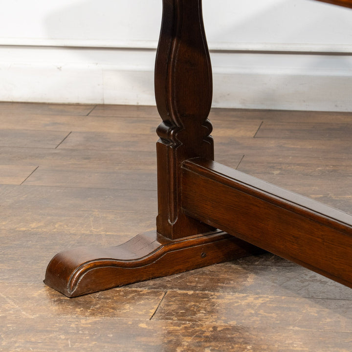 横に長いスクエア天板が珍しい オーク ドロップリーフテーブル /26A