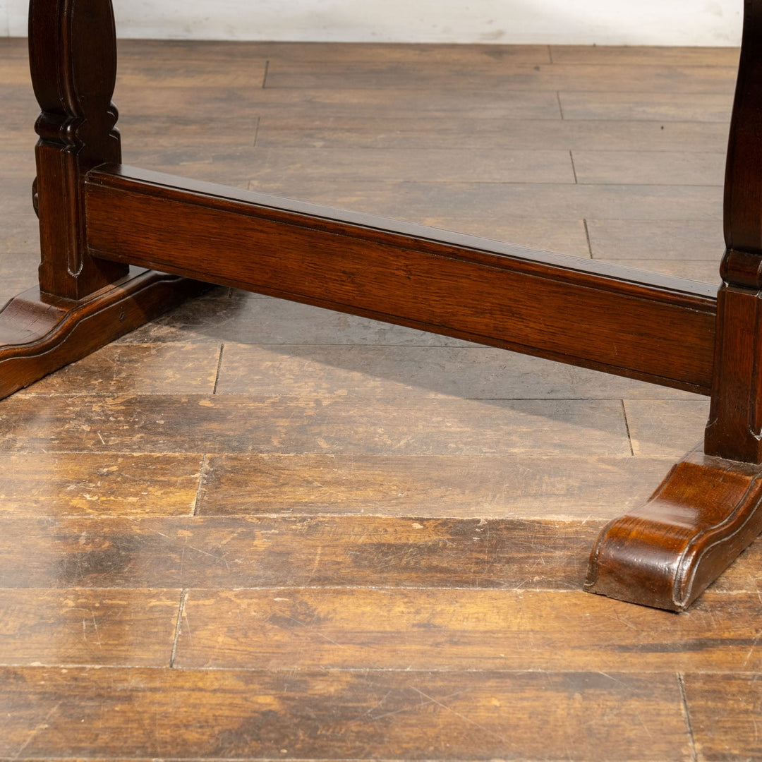 横に長いスクエア天板が珍しい オーク ドロップリーフテーブル /26A