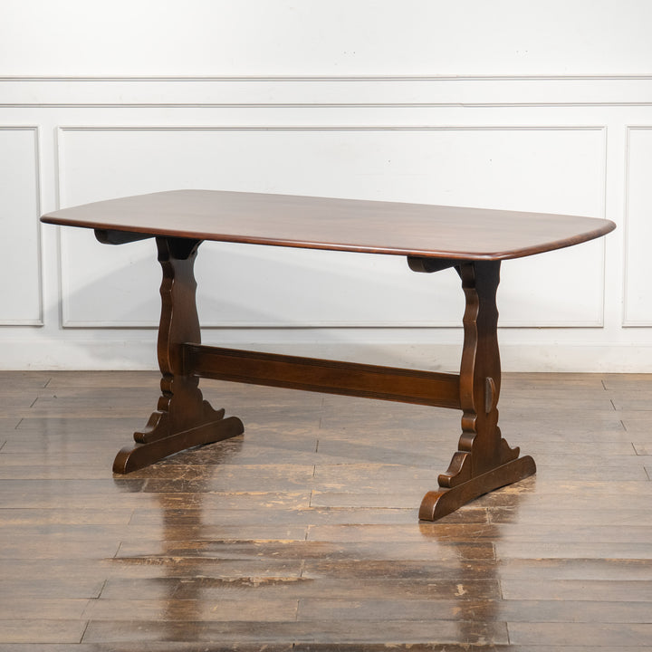 英国【ERCOL アーコール】伝統的な製法とモダンなデザイン リフェクトリーテーブル No.155 オールドコロニアル /26A