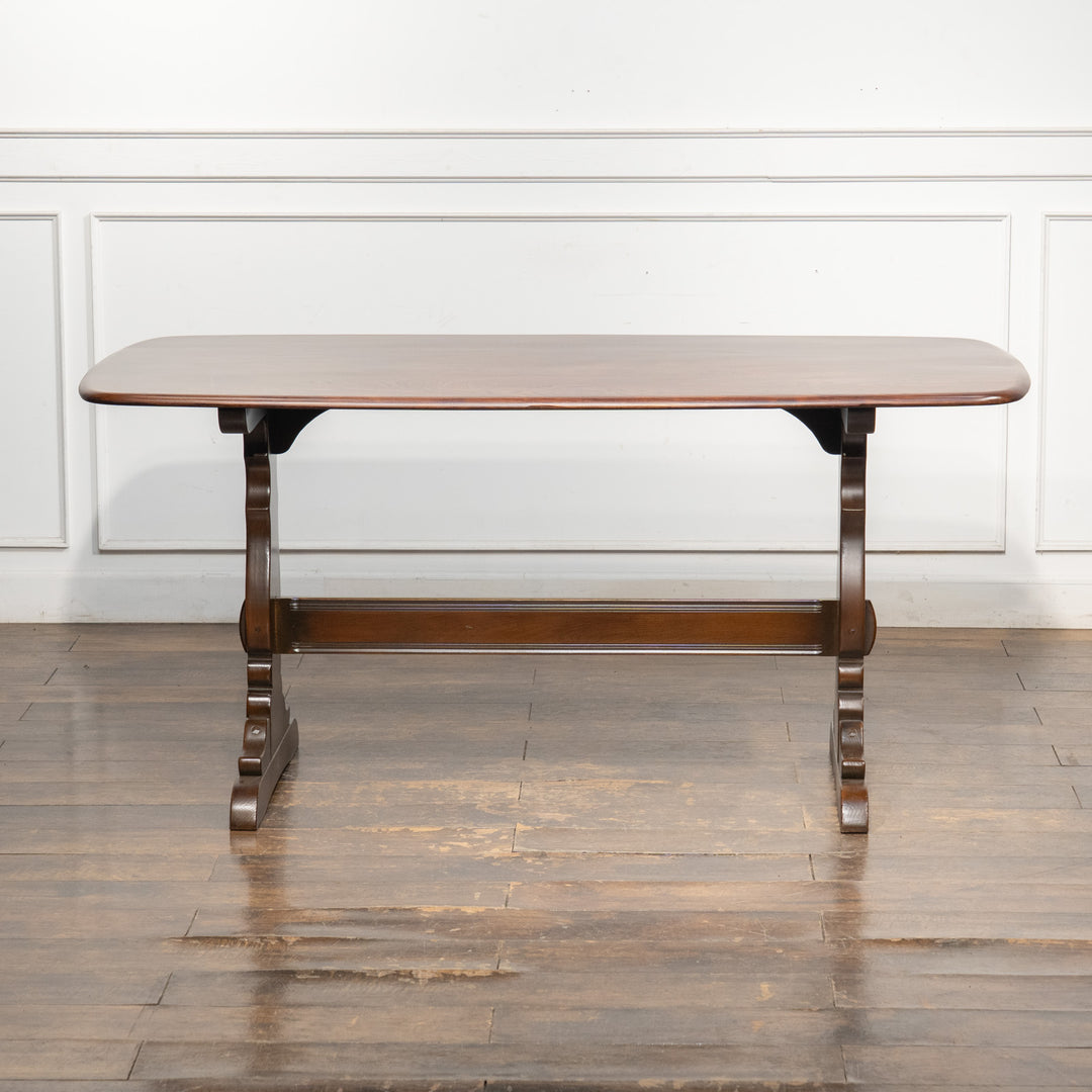英国【ERCOL アーコール】伝統的な製法とモダンなデザイン リフェクトリーテーブル No.155 オールドコロニアル /26A