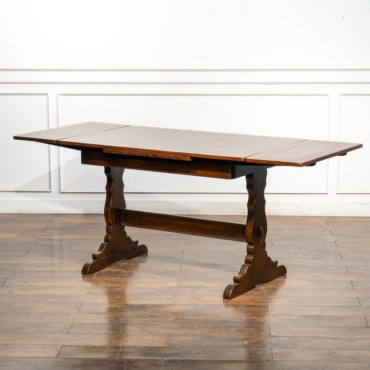 英国【ERCOL アーコール】クラシックな英国らしいスタイル ドローリーフテーブル No.153 オールドコロニアル  /26A-A3