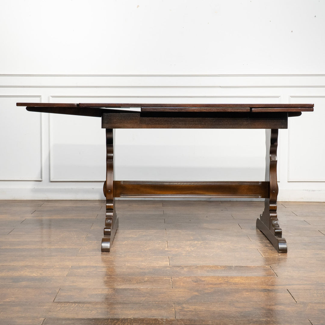 英国【ERCOL アーコール】クラシックな英国らしいスタイル ドローリーフテーブル No.153 オールドコロニアル  /26A-A4