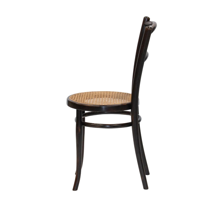【THONET トーネット】シンプルな背もたれとラタンシートの座面が軽やか ビーチ ベントウッドチェア /26A