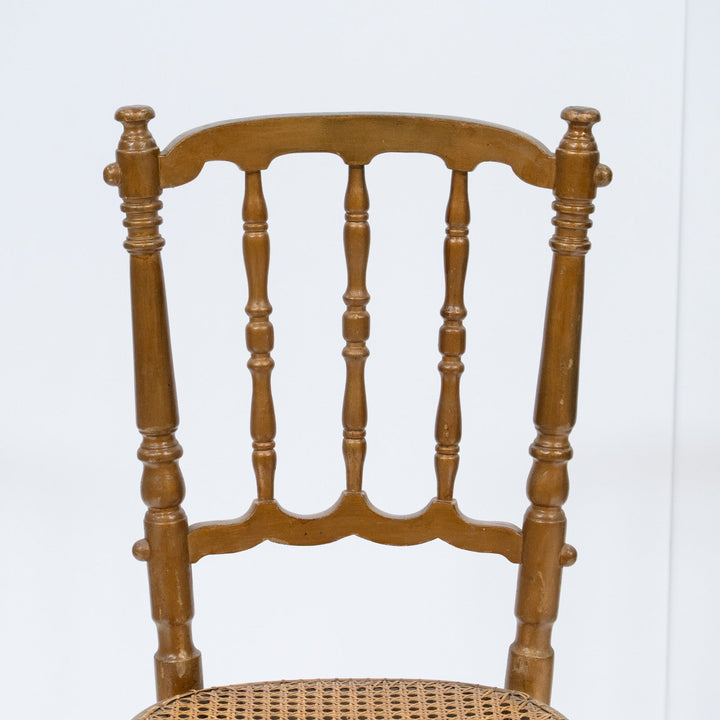 【FISCHEL フィッシェル】洗練されたフレームにラタンシートが軽やか ベントウッドチェア/26A-13