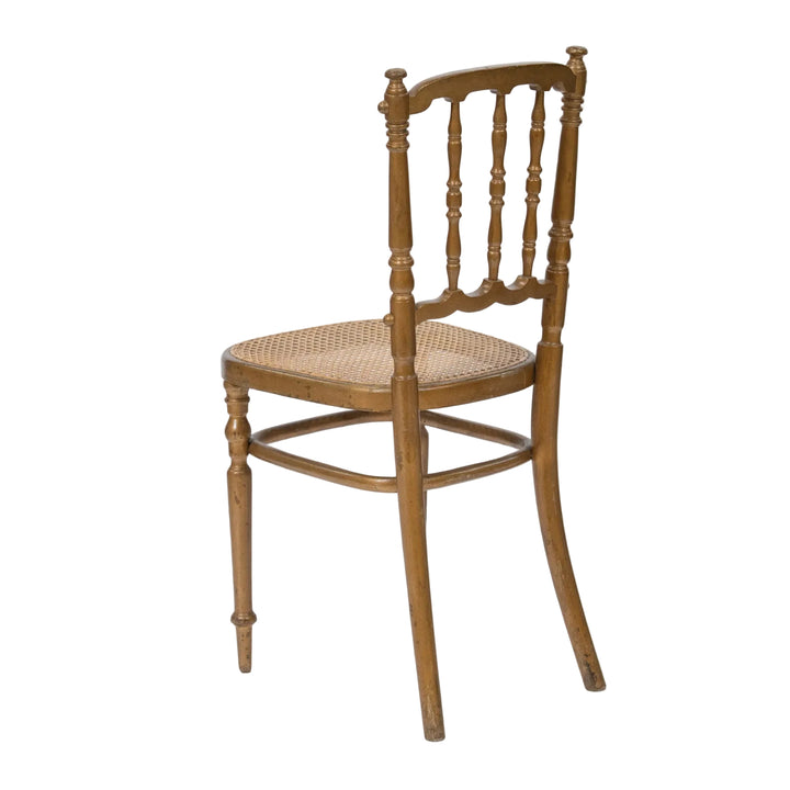 【FISCHEL フィッシェル】洗練されたフレームにラタンシートが軽やか ベントウッドチェア/26A-14