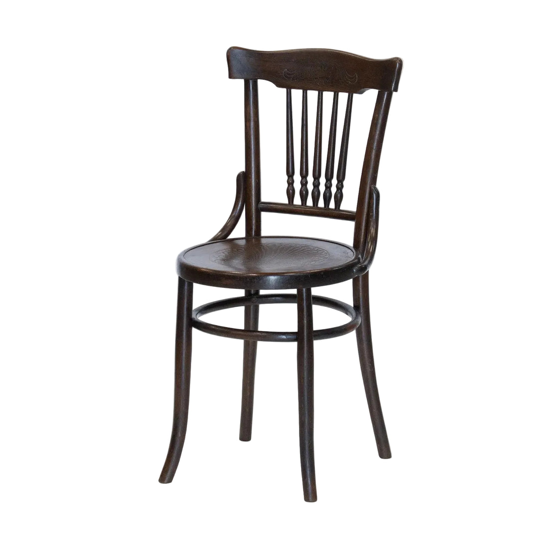 【FISCHEL フィッシェル】重厚感と愛らしさを兼ね備えた ビーチ スピンドルバック ベントウッドチェア /26A-5
