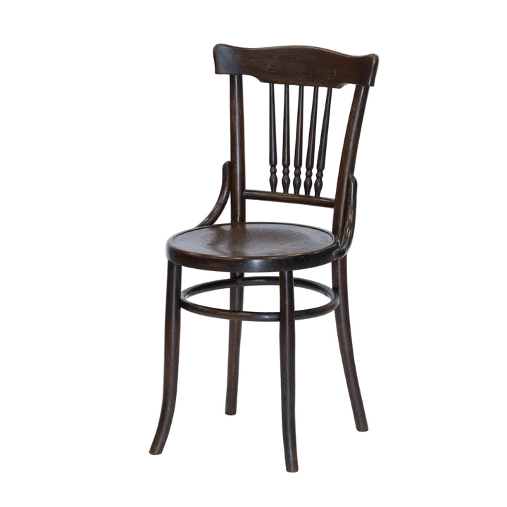 【FISCHEL フィッシェル】重厚感と愛らしさを兼ね備えた ビーチ スピンドルバック ベントウッドチェア /26A-5