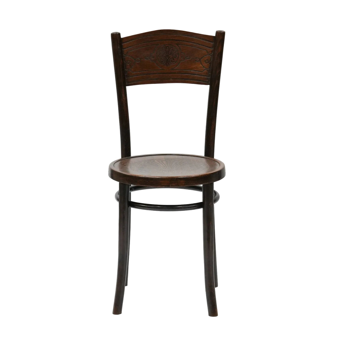 【A.P.M. エーピーエム】植物モチーフの華やかなデザイン パネルバック ベントウッドチェア /26A-7