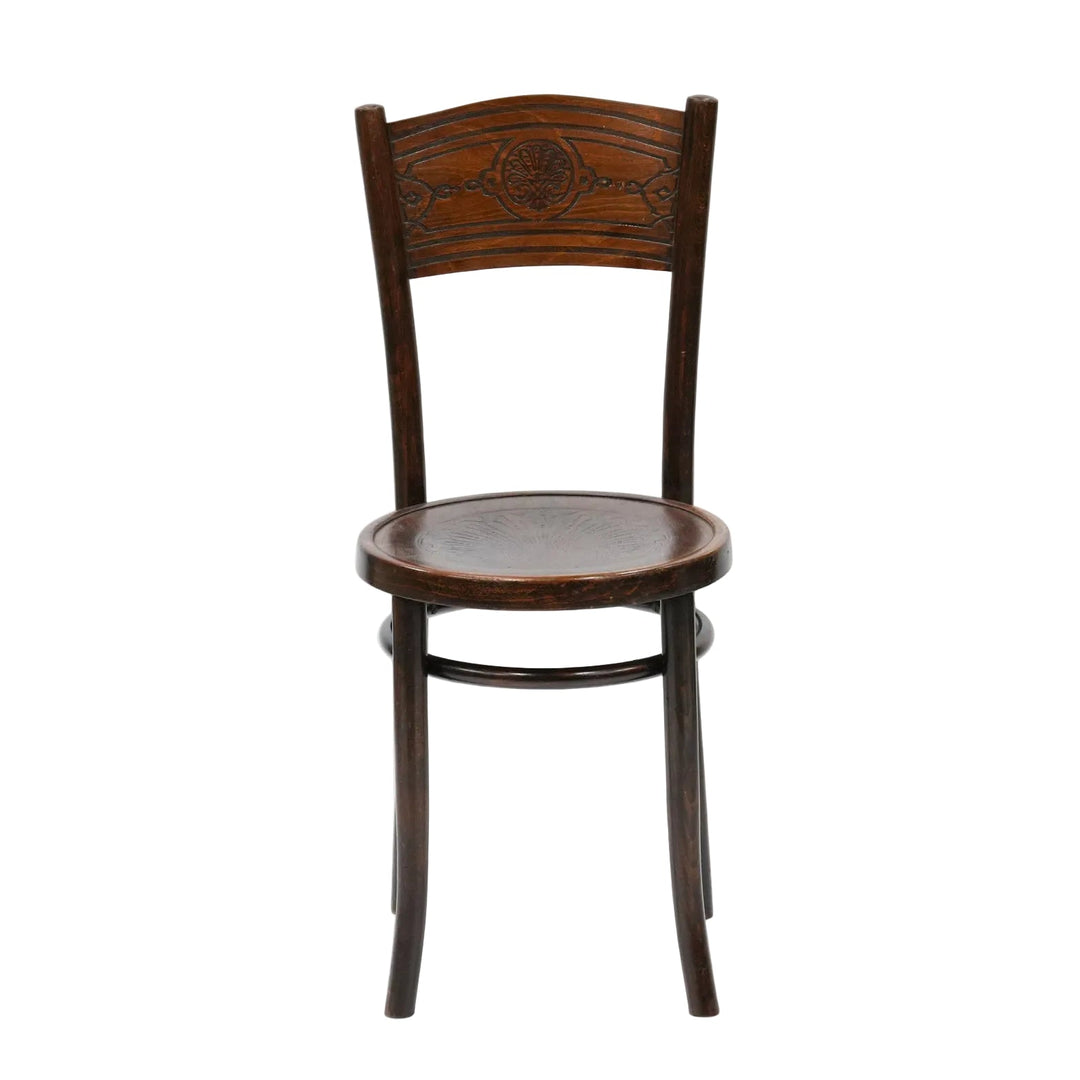 【A.P.M. エーピーエム】植物モチーフの華やかなデザイン パネルバック ベントウッドチェア /26A-8