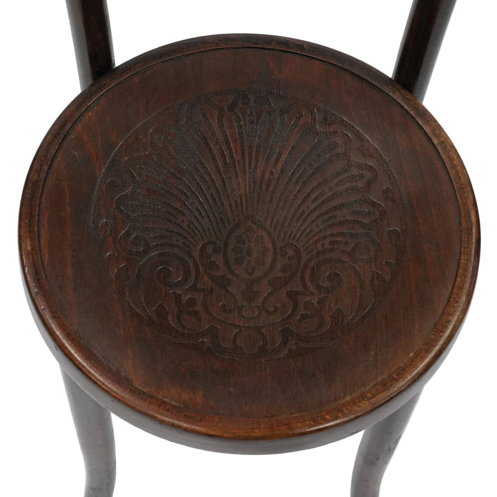 【A.P.M. エーピーエム】植物モチーフの華やかなデザイン パネルバック ベントウッドチェア /26A-8