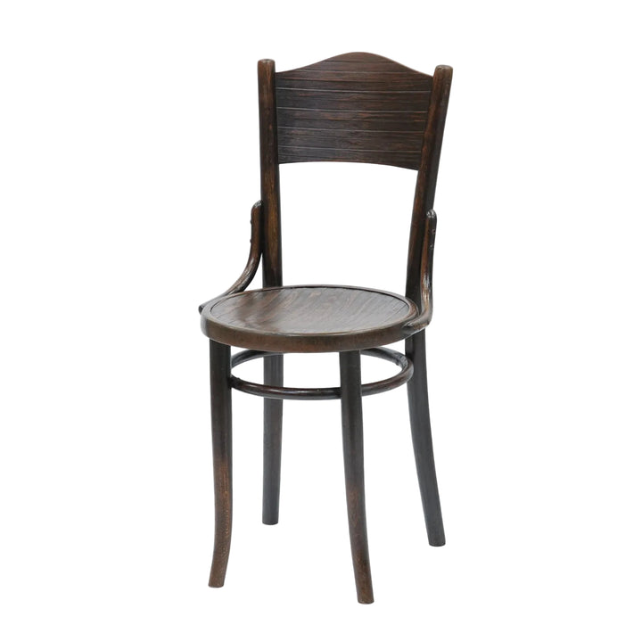 【FISCHEL フィッシェル】すっきりとしたストライプ模様が美しい パネルバック ベントウッドチェア /26A-10