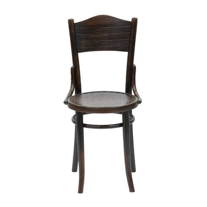 【FISCHEL フィッシェル】すっきりとしたストライプ模様が美しい パネルバック ベントウッドチェア /26A-10