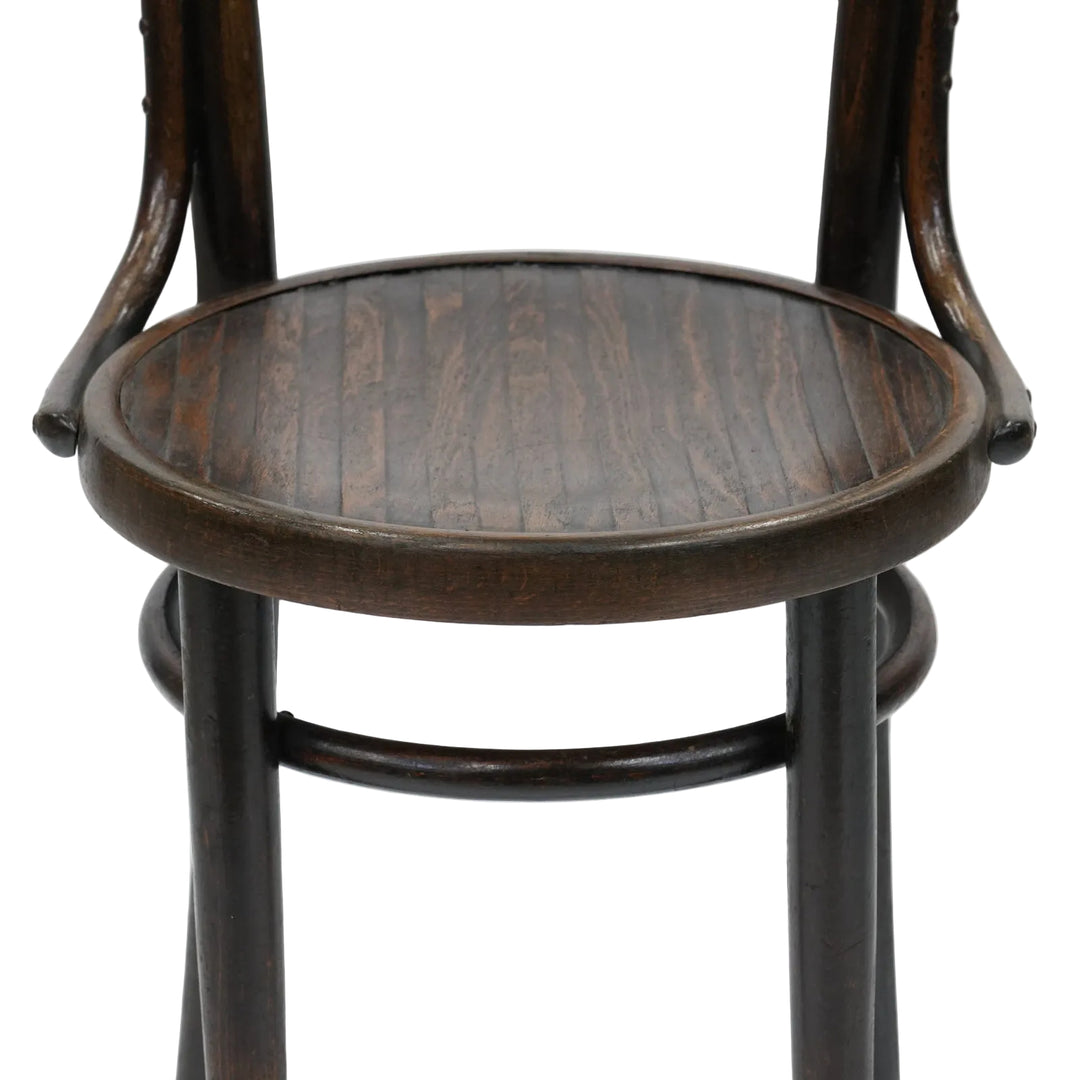 【FISCHEL フィッシェル】すっきりとしたストライプ模様が美しい パネルバック ベントウッドチェア /26A-10