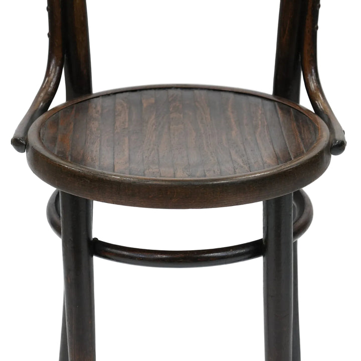 【FISCHEL フィッシェル】すっきりとしたストライプ模様が美しい パネルバック ベントウッドチェア /26A-10