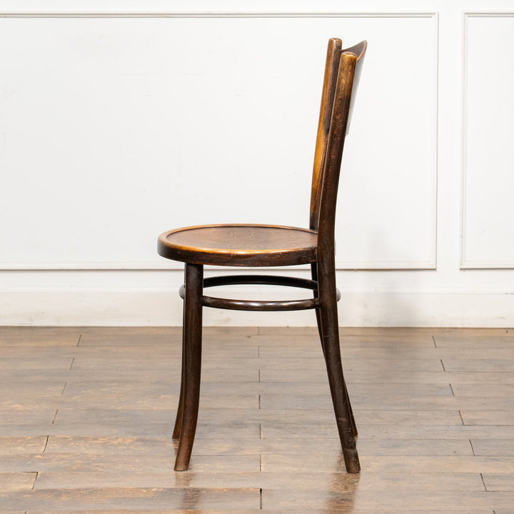 【THONET トーネット】フラワーモチーフ パネルバック ベントウッドチェア /26A-11