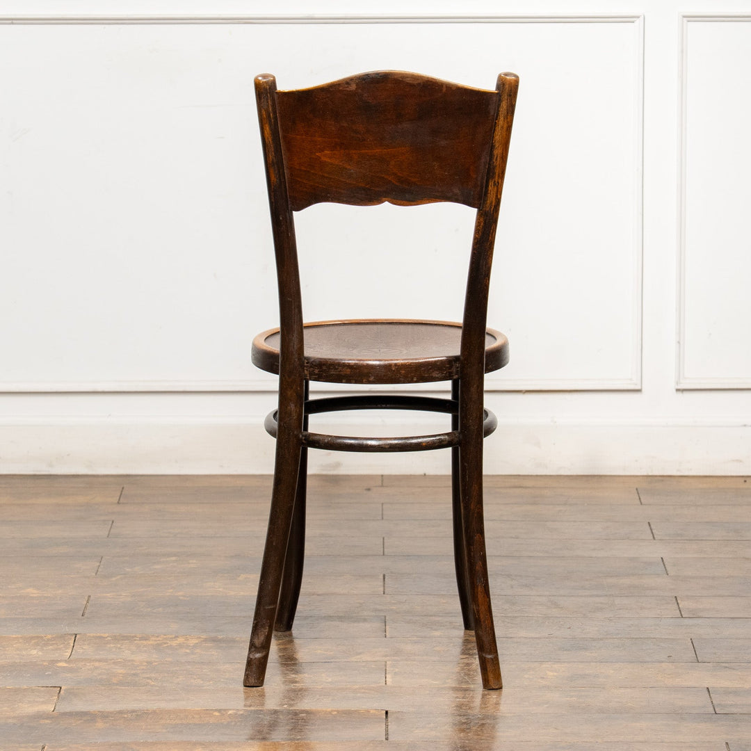 【THONET トーネット】フラワーモチーフ パネルバック ベントウッドチェア /26A-11