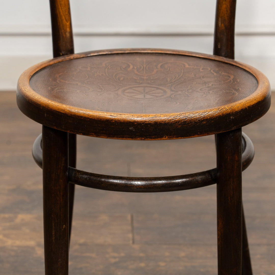 【THONET トーネット】フラワーモチーフ パネルバック ベントウッドチェア /26A-11
