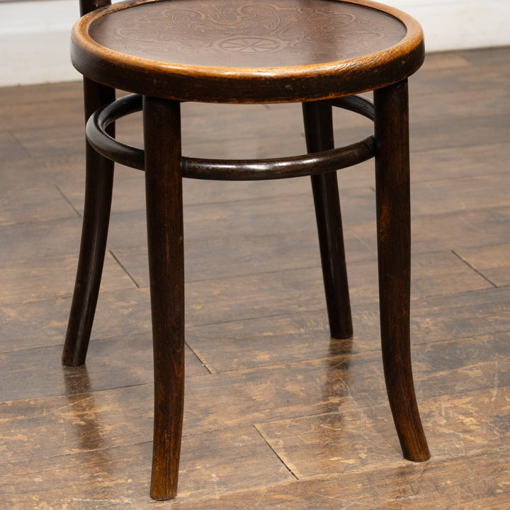 【THONET トーネット】フラワーモチーフ パネルバック ベントウッドチェア /26A-11