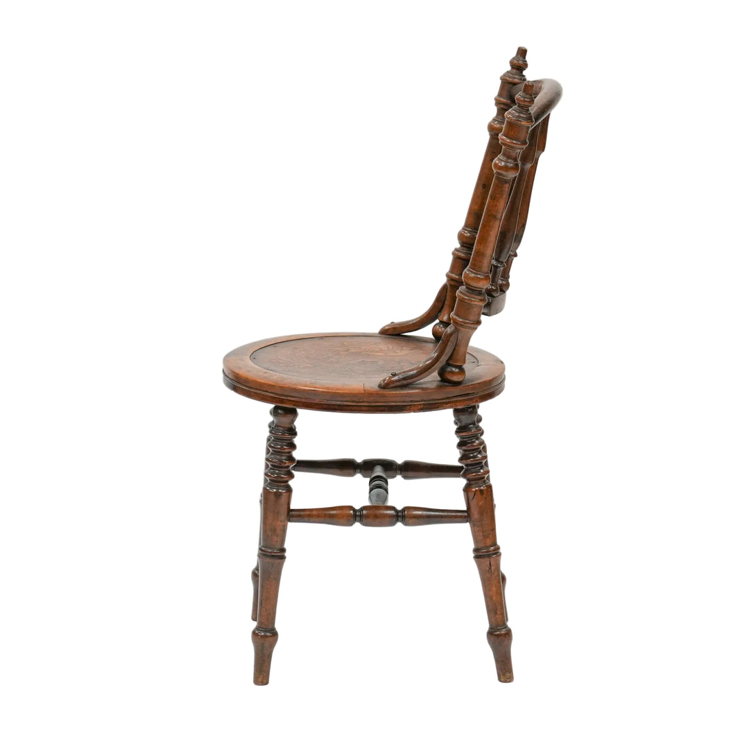 トラディショナルなデザインが印象的 ビーチ スピンドルバックチェア /26A-B1