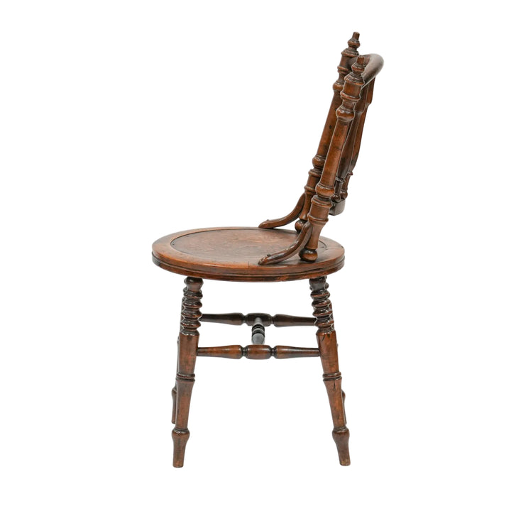 トラディショナルなデザインが印象的 ビーチ スピンドルバックチェア /26A-B1