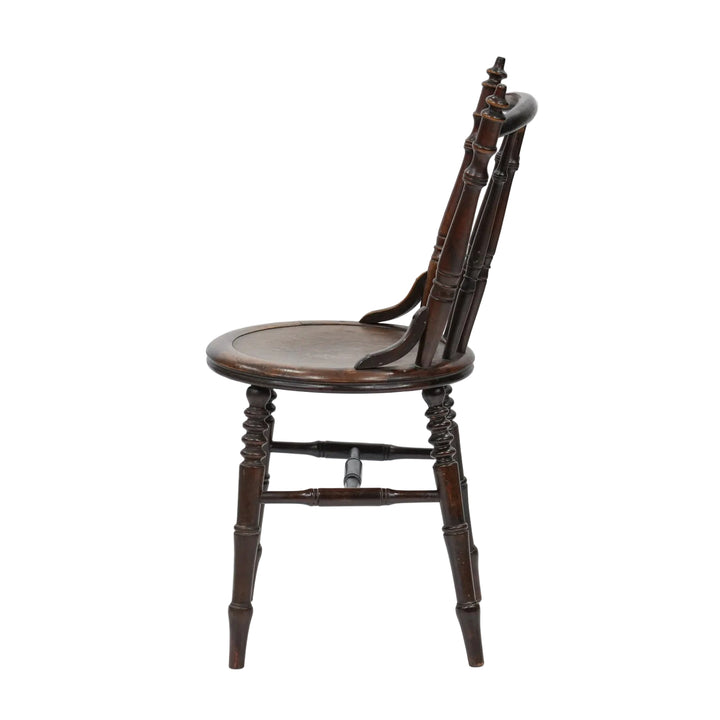 トラディショナルなデザインが印象的 ビーチ スピンドルバックチェア /26A-B3