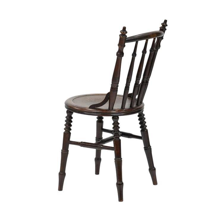 トラディショナルなデザインが印象的 ビーチ スピンドルバックチェア /26A-B3