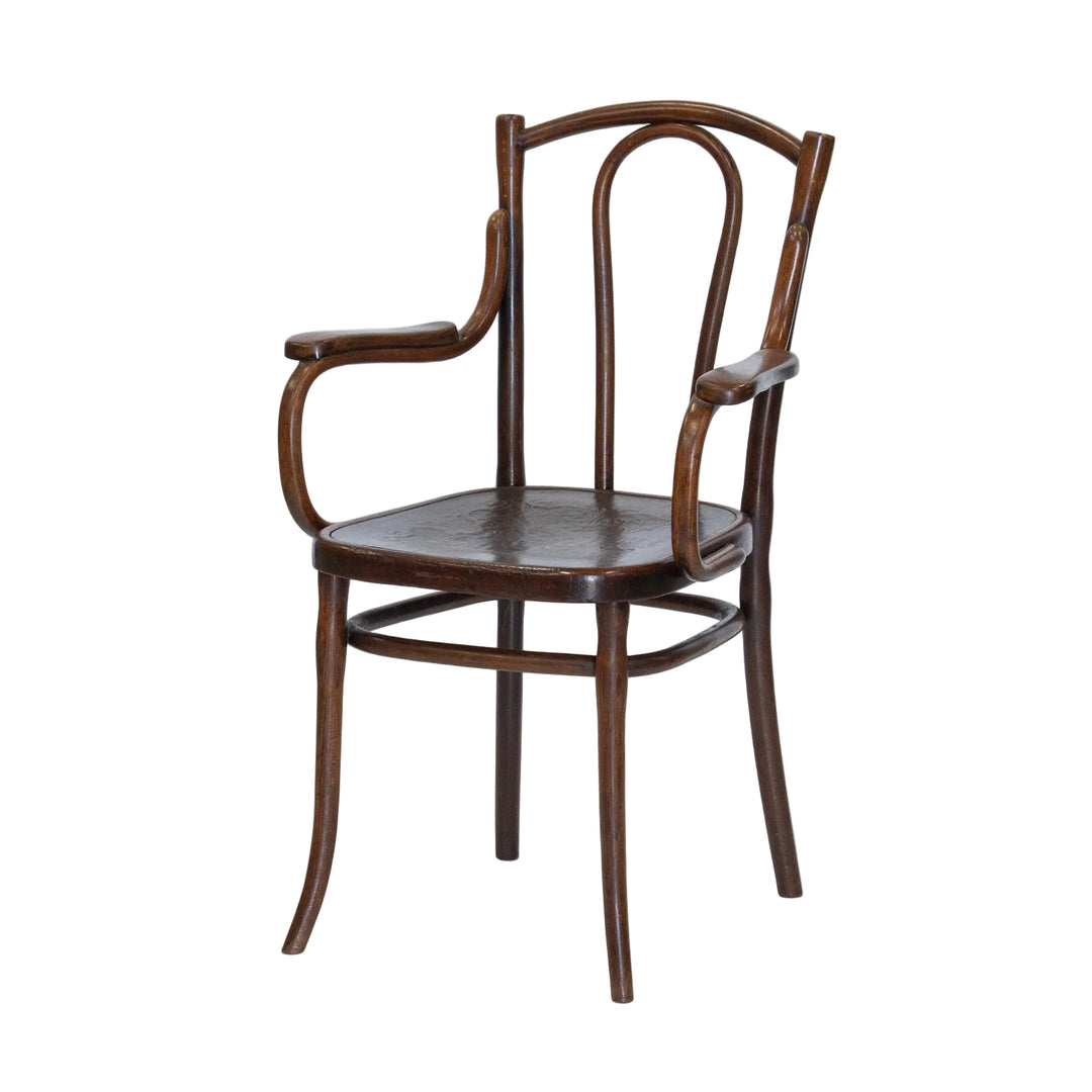 【THONET トーネット】ユーバックの背もたれが優しく支える ビーチ ベントウッドアームチェア /26A-B2