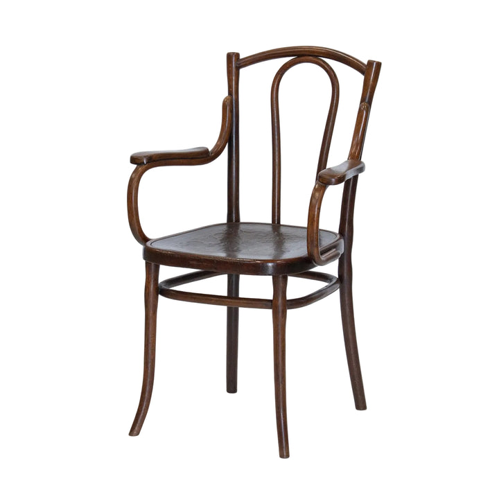 【THONET トーネット】ユーバックの背もたれが優しく支える ビーチ ベントウッドアームチェア /26A-B2