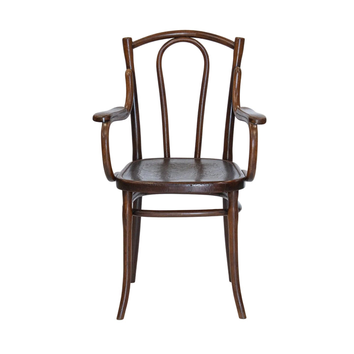 【THONET トーネット】ユーバックの背もたれが優しく支える ビーチ ベントウッドアームチェア /26A-B2