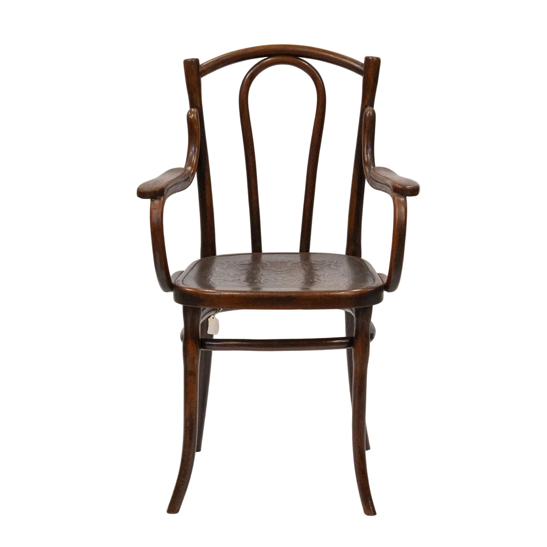 【THONET トーネット】ユーバックの背もたれが優しく支える ビーチ ベントウッドアームチェア /26A-B3