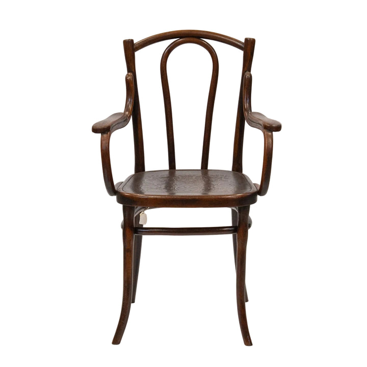 【THONET トーネット】ユーバックの背もたれが優しく支える ビーチ ベントウッドアームチェア /26A-B3