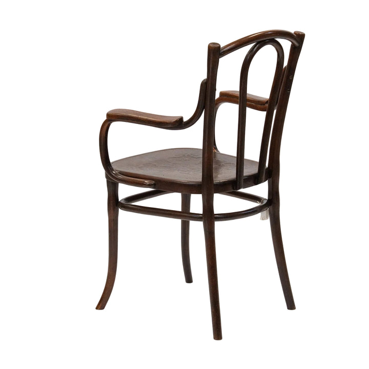 【THONET トーネット】ユーバックの背もたれが優しく支える ビーチ ベントウッドアームチェア /26A-B3