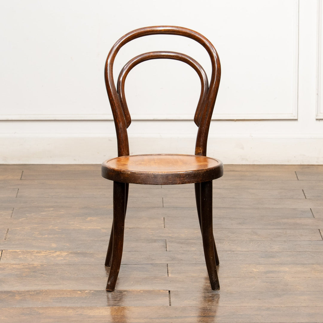 【THONET トーネット】小さくても大人用と変わらず丁寧な造り ダブルループ チャイルドサイズ ベントウッドチェア /26A-1