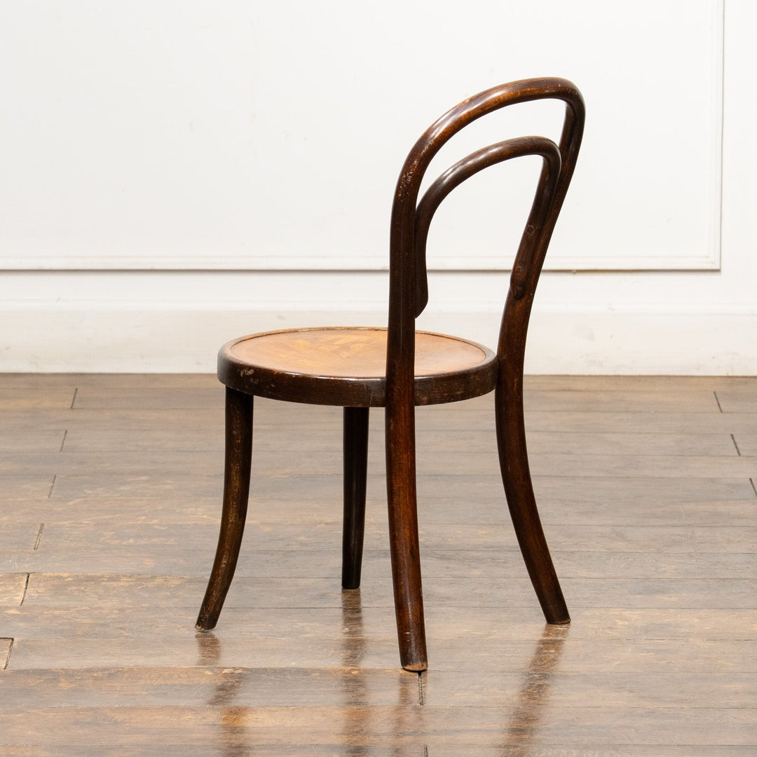 【THONET トーネット】小さくても大人用と変わらず丁寧な造り ダブルループ チャイルドサイズ ベントウッドチェア /26A-1