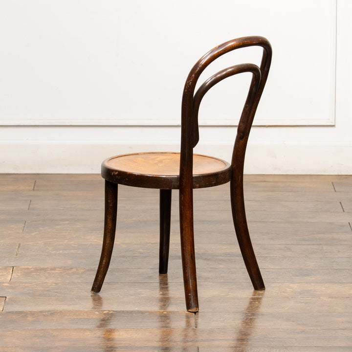 【THONET トーネット】小さくても大人用と変わらず丁寧な造り ダブルループ チャイルドサイズ ベントウッドチェア /26A-1