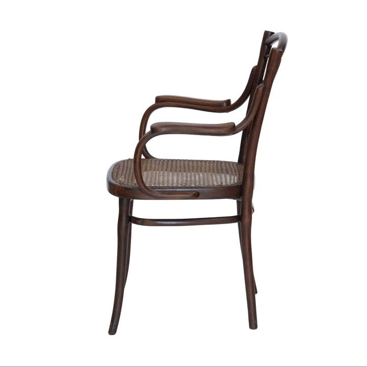【THONET トーネット】 しなやかなに交差する美しいデザイン ラティスバック ベントウッドアームチェア /26A-1
