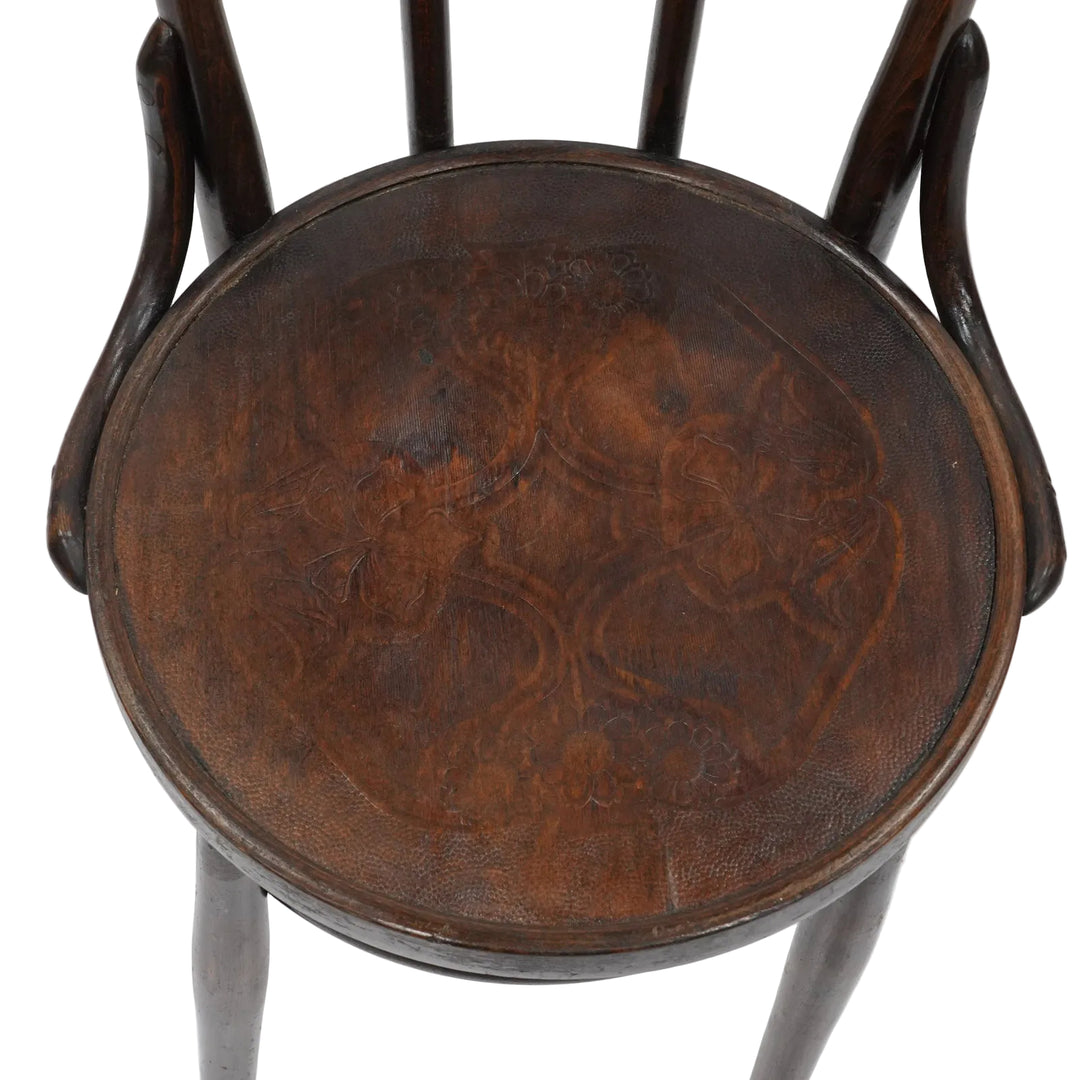 ユーバックの背もたれが優しく支える ビーチ ベントウッドチェア /26A-11