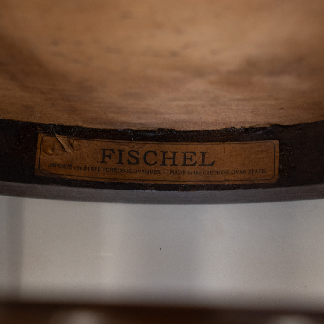 【FISCHEL フィッシェル】シンプルな背もたれとアールヌーボーデザインの座面が美しい ビーチ ベントウッドチェア /26A-12