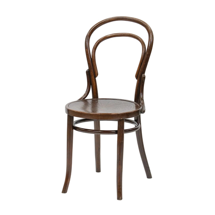 【THONET トーネット】背もたれの曲線や座面の彫りも美しい ダブルループバック ベントウッドチェア /26A-A7