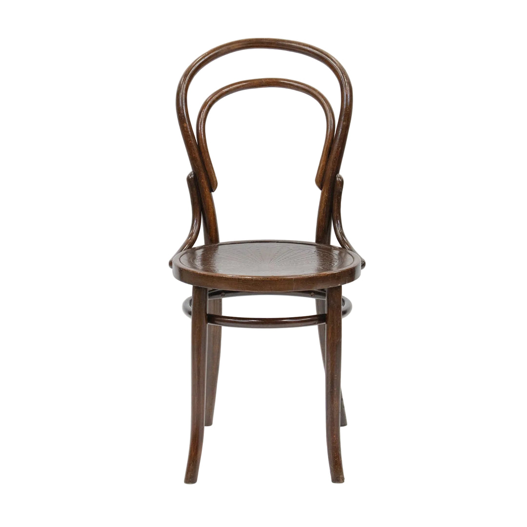 【THONET トーネット】背もたれの曲線や座面の彫りも美しい ダブルループバック ベントウッドチェア /26A-A7