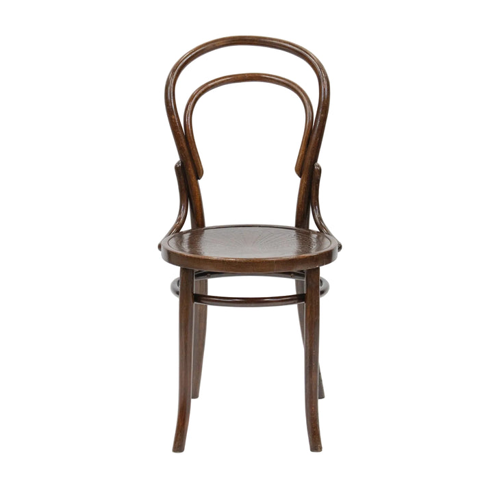 【THONET トーネット】背もたれの曲線や座面の彫りも美しい ダブルループバック ベントウッドチェア /26A-A7