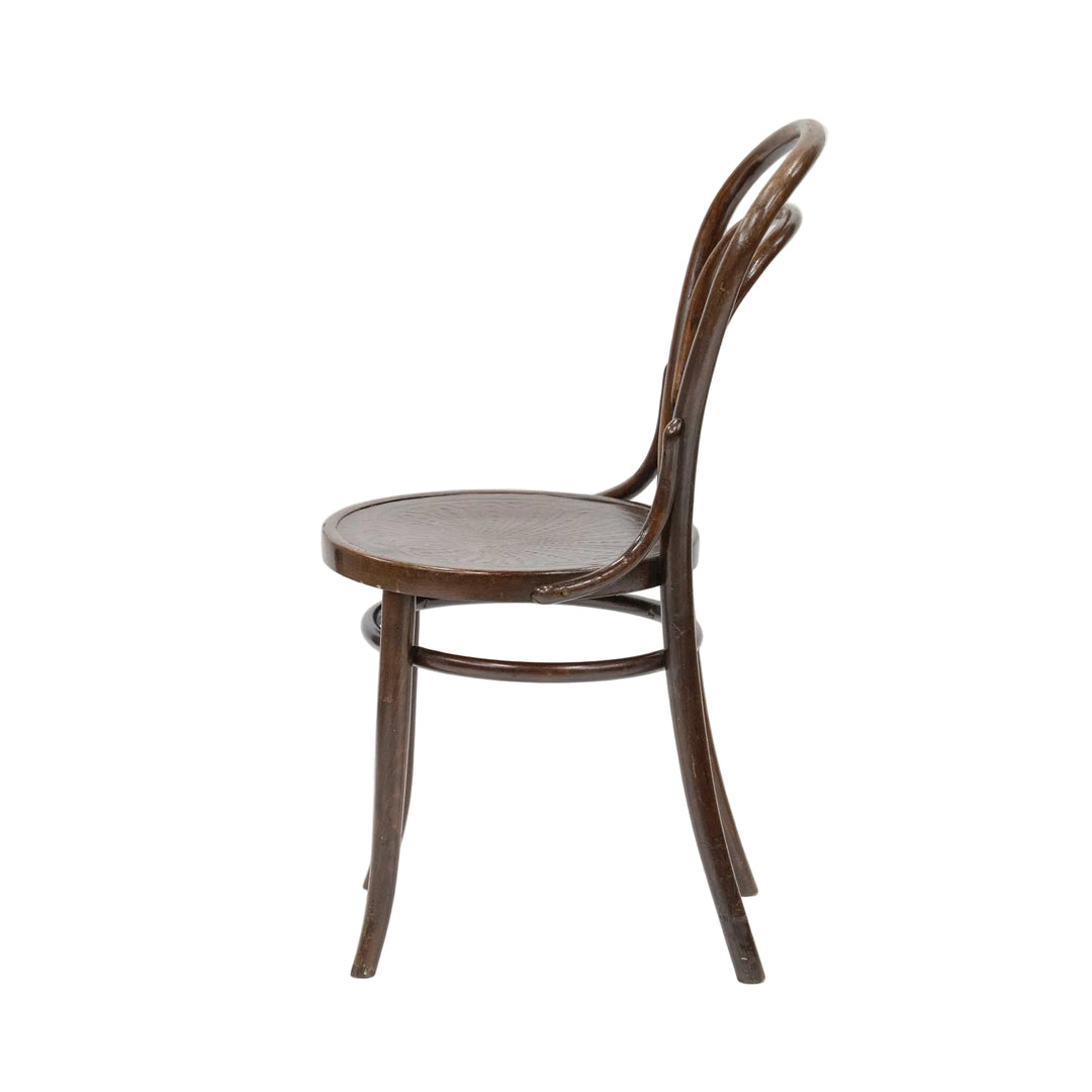 【THONET トーネット】背もたれの曲線や座面の彫りも美しい ダブルループバック ベントウッドチェア /26A-A7