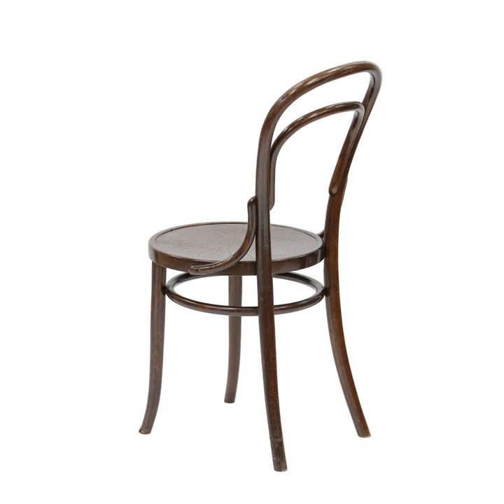 【THONET トーネット】背もたれの曲線や座面の彫りも美しい ダブルループバック ベントウッドチェア /26A-A7