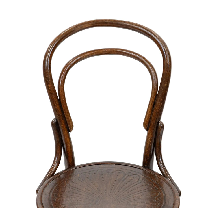 【THONET トーネット】背もたれの曲線や座面の彫りも美しい ダブルループバック ベントウッドチェア /26A-A7