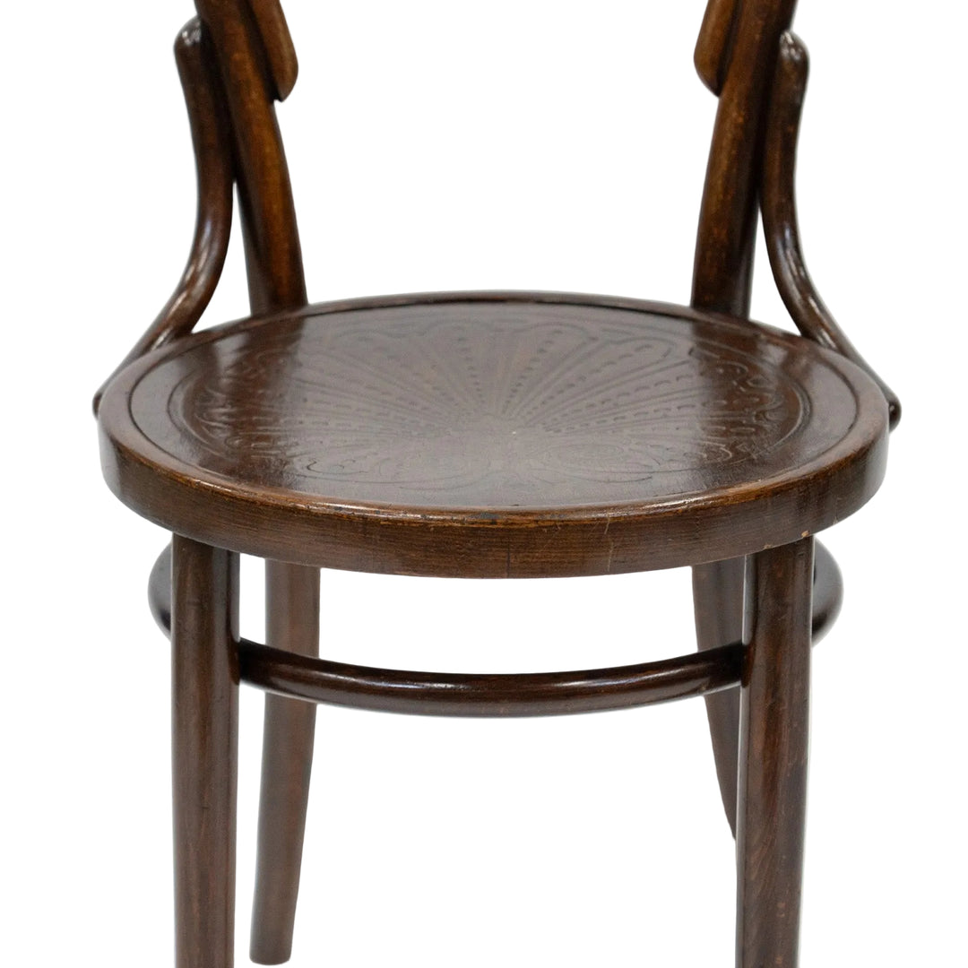 【THONET トーネット】背もたれの曲線や座面の彫りも美しい ダブルループバック ベントウッドチェア /26A-A7