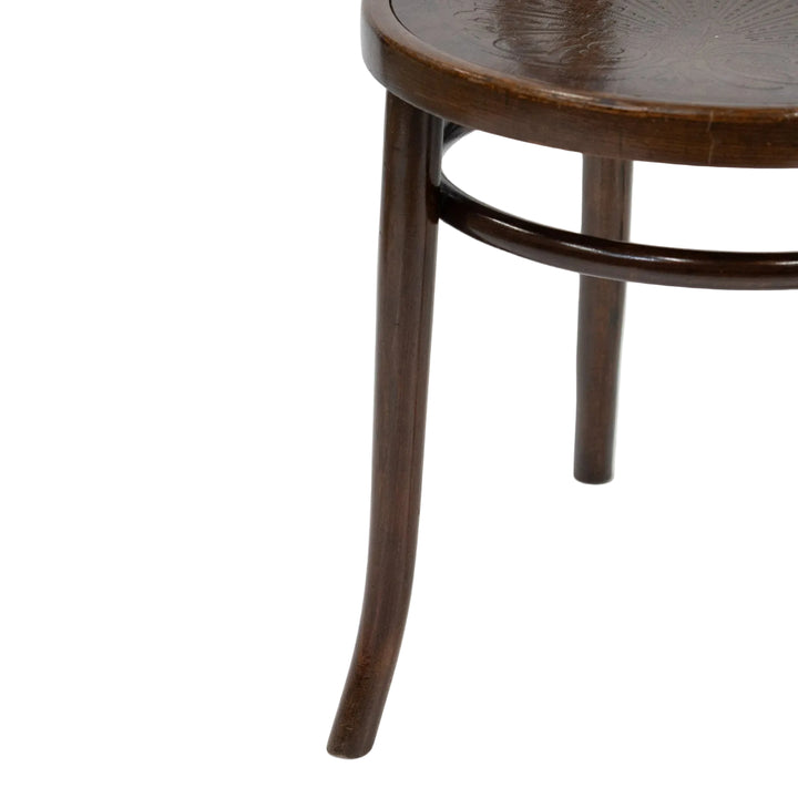 【THONET トーネット】背もたれの曲線や座面の彫りも美しい ダブルループバック ベントウッドチェア /26A-A7