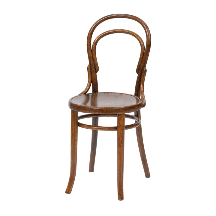 【THONET トーネット】背もたれの曲線や座面の彫りも美しい ダブルループバック ベントウッドチェア /26A-A8